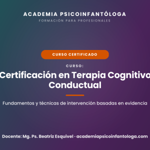 Curso Terapia Cognitivo Conductual: Ansiedad y Estrés